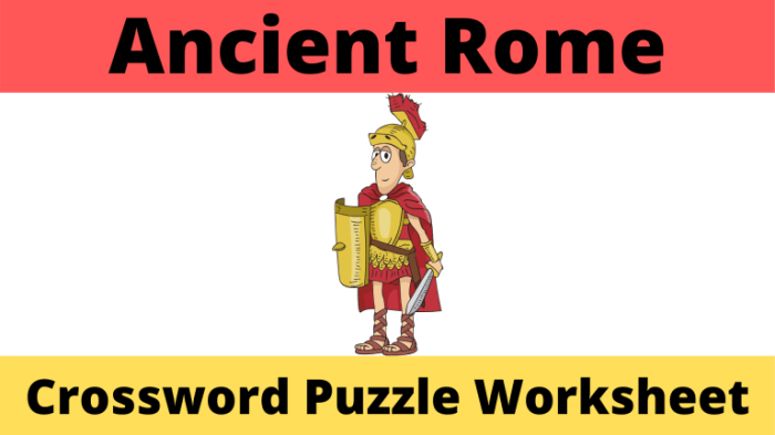 Ancient rome crossword answer key