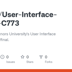 User interface design - c773